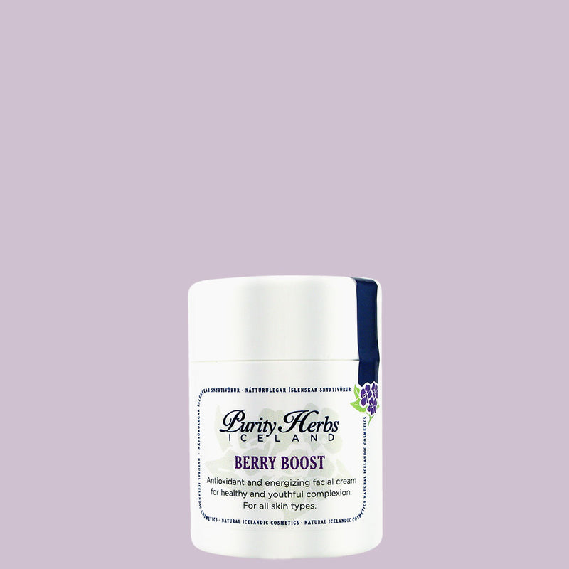 Berry Boost facial cream that is energizing and nu Loaded with antioxidants that help to slow down the signs of aging.