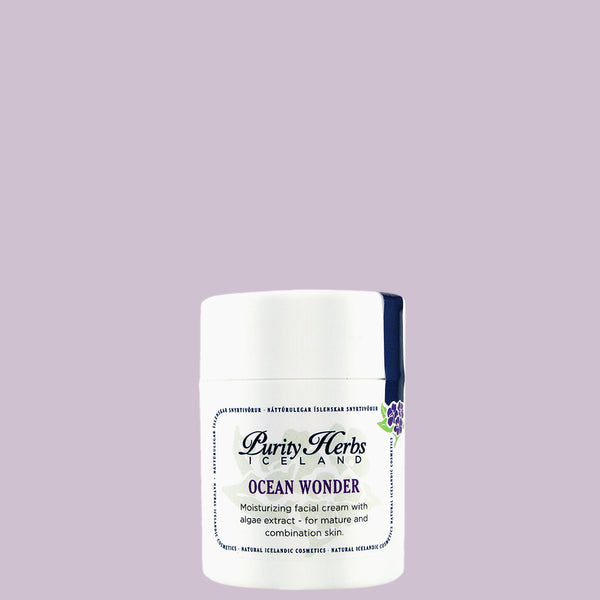 Ocean Wonder 100% natural facial moisturizer protects, nourishes and balances the skin. The cream contains both organic algae-extract and shark liver oil.