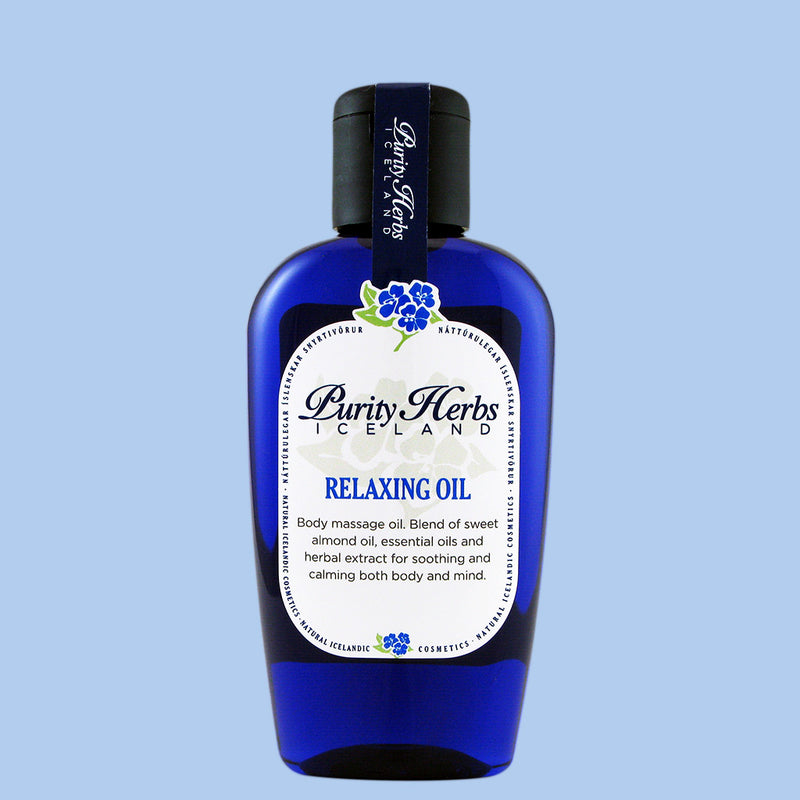 Body massage oil that moisturizes the skin and relaxes both body and mind
