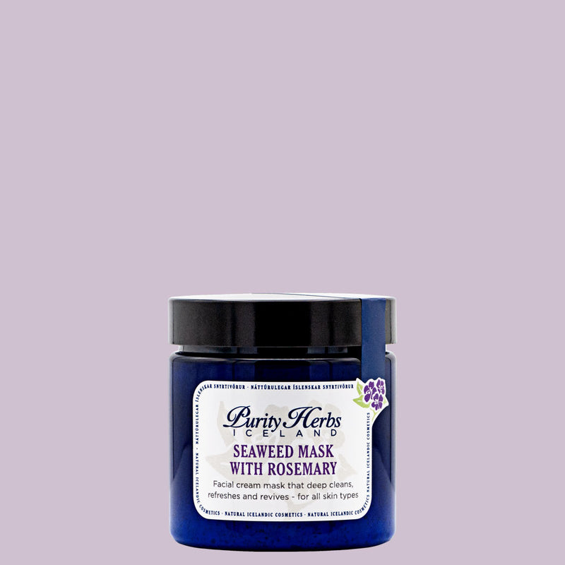 Facial cream mask that cleans, detoxifies and acts as a vitamin boost for you skin. Contains Icelandic seaweed extract and rosemary oil.