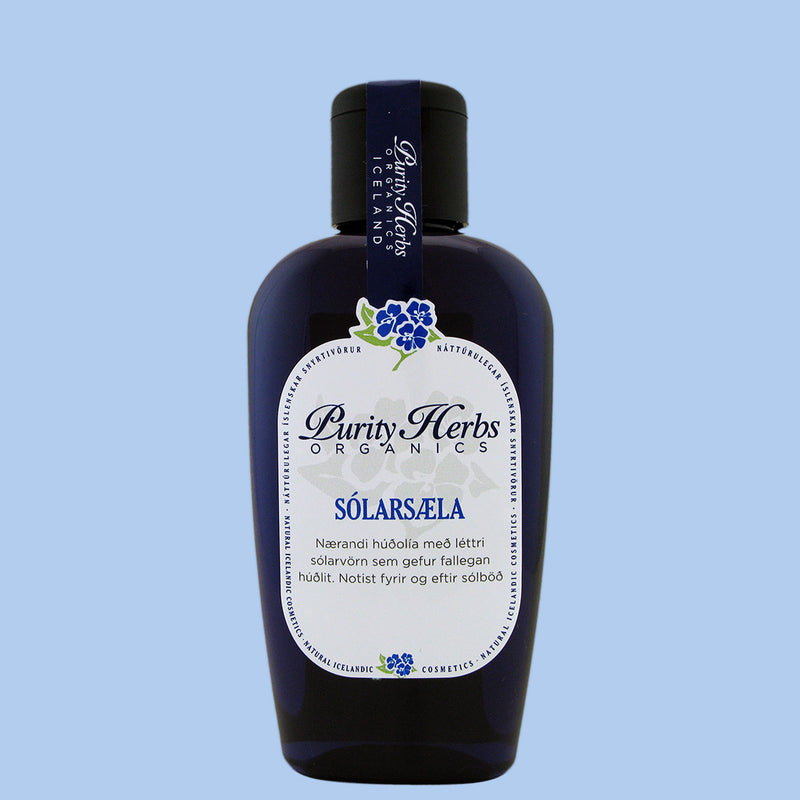 Wonderful body oil which accelerates tanning and promotes healthy luminous skin.